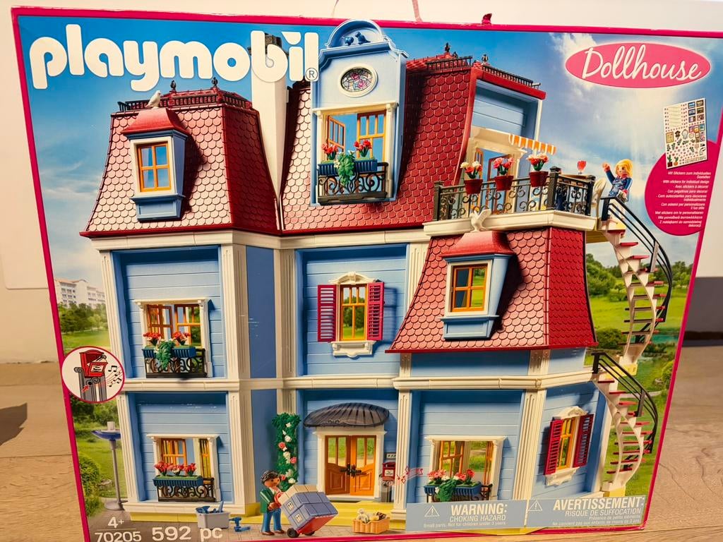 Playmobil groot herenhuis met meubilair, Ophalen, Gebruikt, Poppenhuis