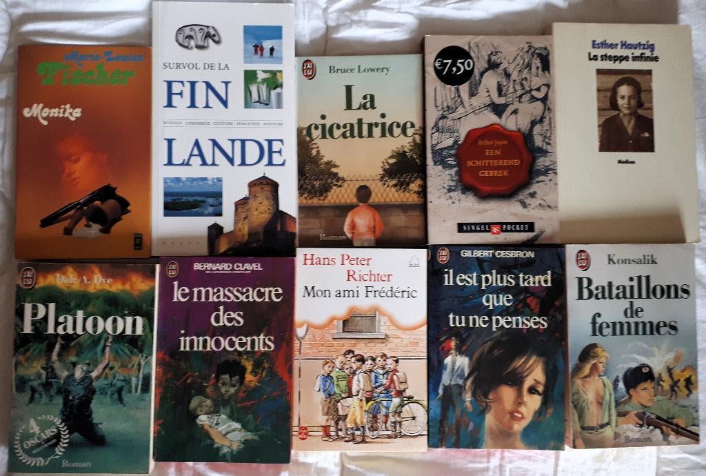 Livre roman (Lot 01), Enlèvement ou Envoi, Comme neuf, Divers auteurs