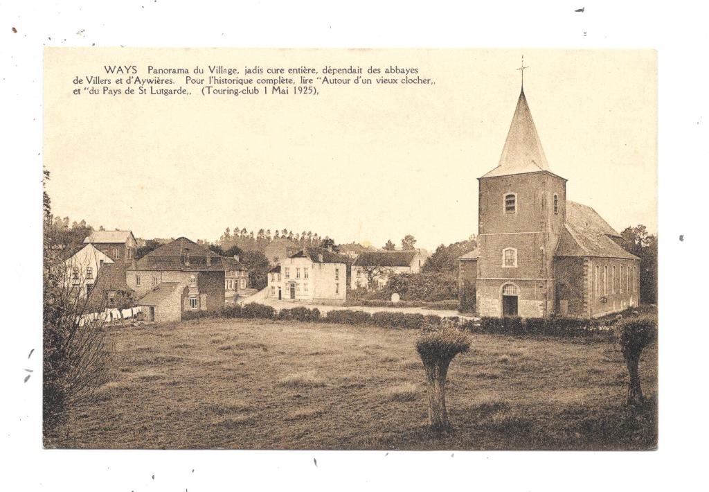 Ways NA7: Village Panorama 1928, Verzenden, 1920 tot 1940, Gelopen, Waals-Brabant