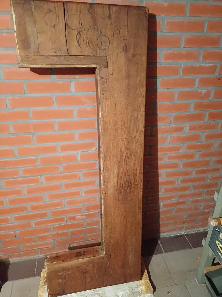 eiken schouwbalk, Bricolage & Construction, Bois & Planches, Enlèvement, Utilisé, Chêne, Moins de 200 cm