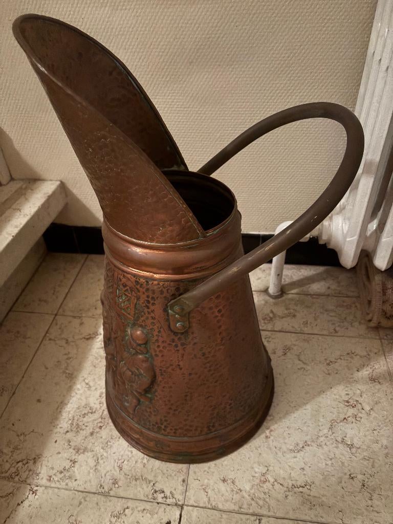 koperen kolenketel, Antiek en Kunst, Ophalen