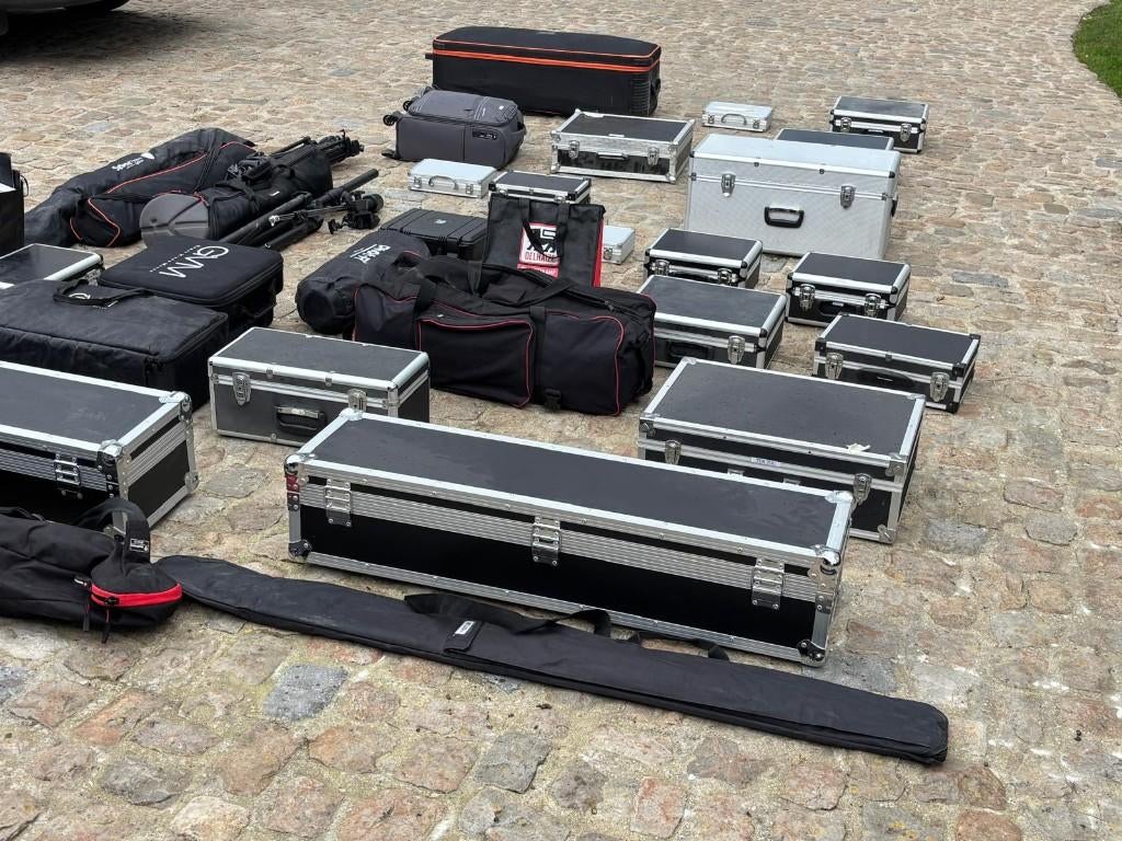 Complete mobiele fotostudio set – professioneel materiaal, Ophalen, Zo goed als nieuw