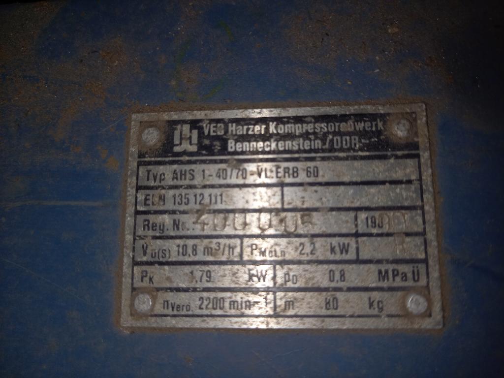 Compresseur, Ophalen, Gebruikt, Minder dan 200 liter/min, 6 tot 10 bar