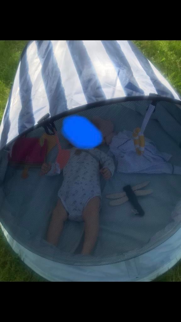 Tente solaire bleue anti UV, Ophalen