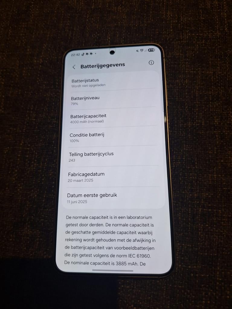 Samsung Galaxy S25 (batterij 100%) + toebehoren - BIEDEN, Télécoms, Téléphonie mobile | Samsung, 128 GB, Enlèvement, Neuf, Autres modèles