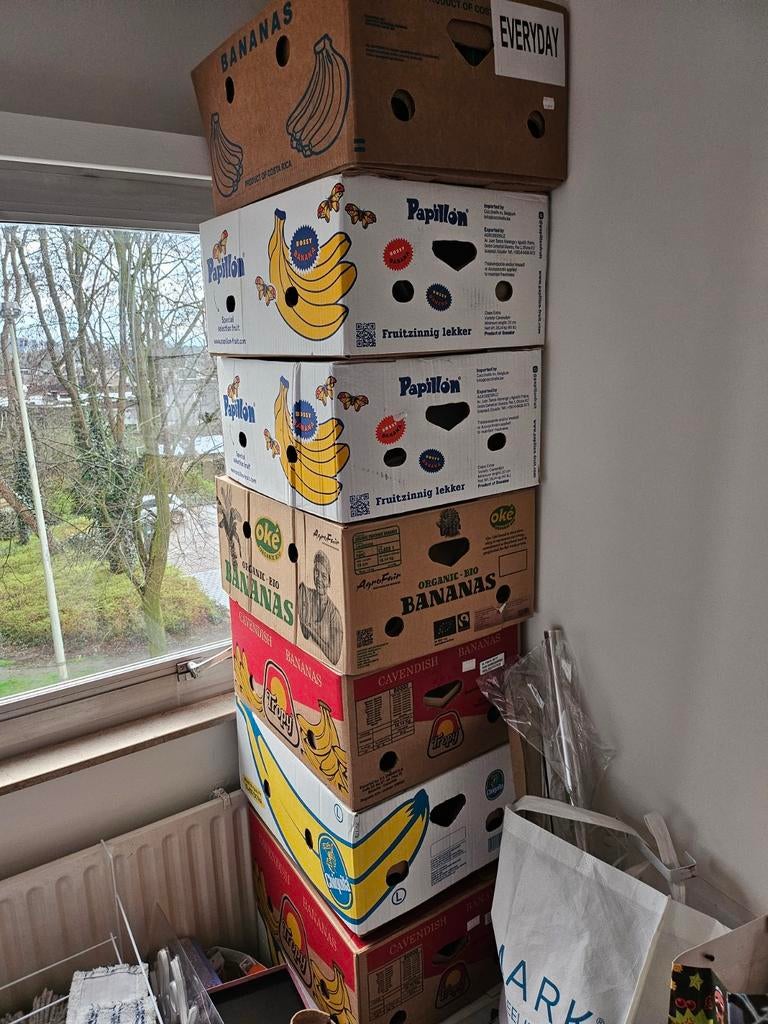 Gratis bananen dozen, Ophalen of Verzenden