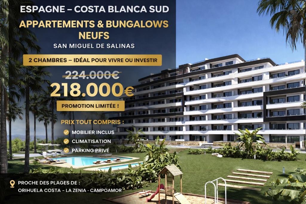 appartement a vendre en espagne, Immo, Étranger, 75 m², 2 pièces, Appartement, Espagne