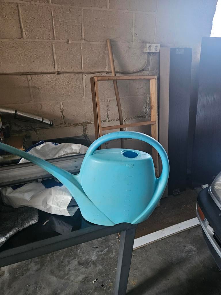 Blauwe gieter, Tuin en Terras, Gieters, Ophalen