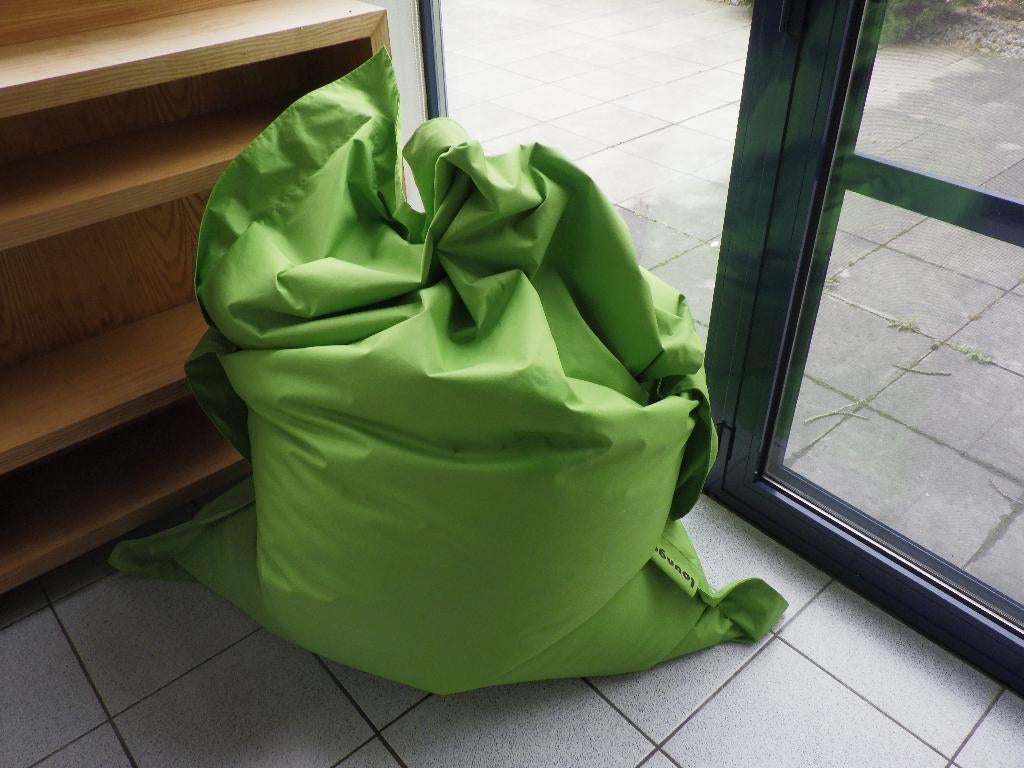 zitzak lime groen groot lounge, Huis en Inrichting, Zitzakken, Ophalen, Gebruikt, Groen, Zitzak