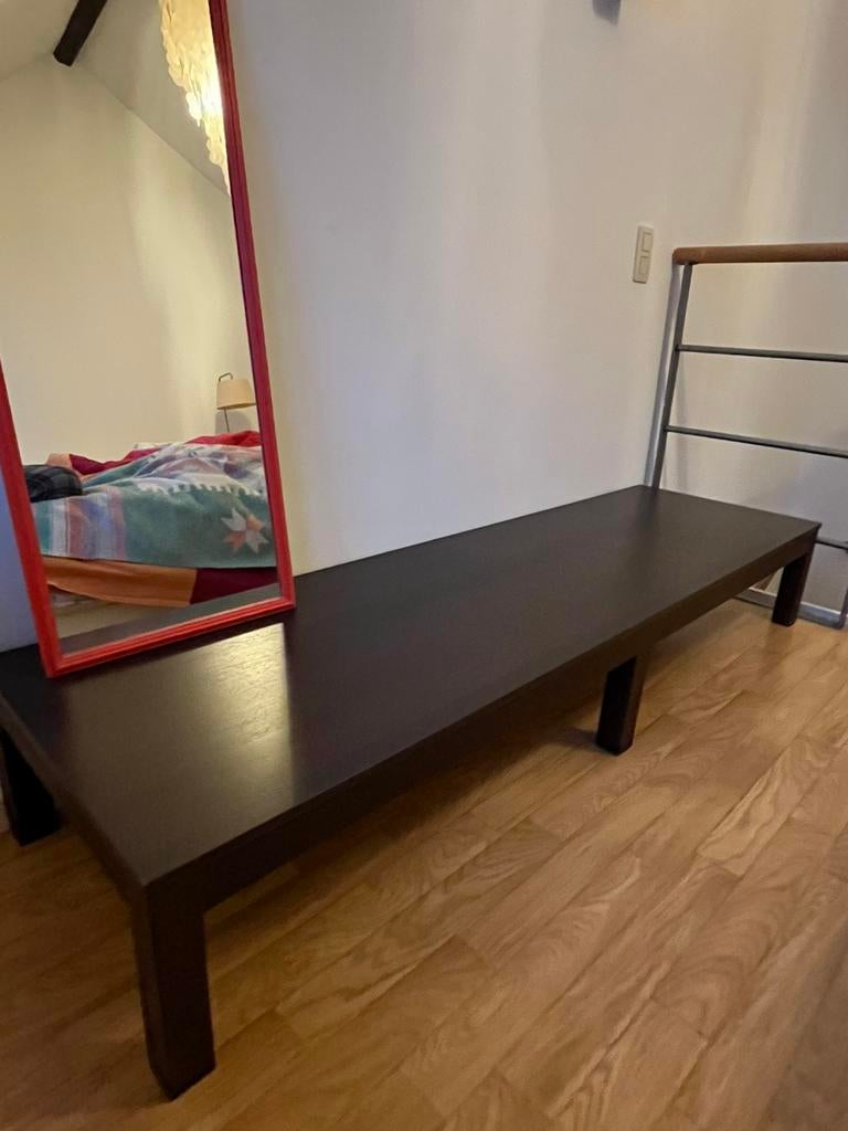 Table basse longue rectangulaire bois marron foncé IKEA, Enlèvement, Comme neuf