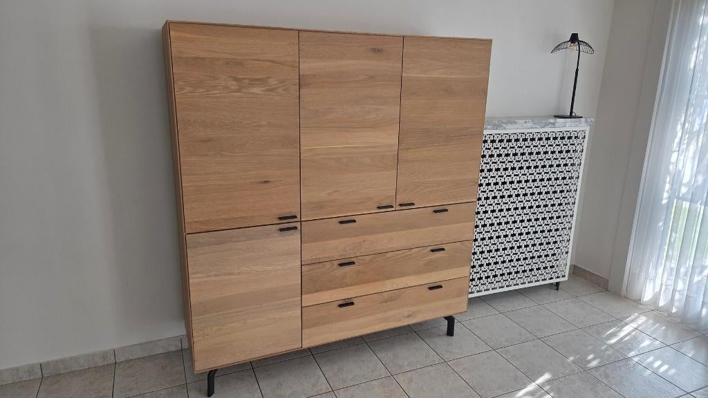 Barkast Juntoo, Neuf, 25 à 50 cm, Avec tablette(s), Chêne