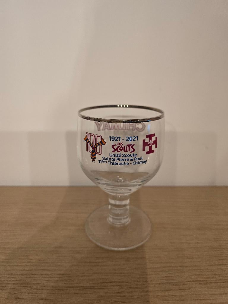 Trappistenglas van Chimay, Ophalen of Verzenden, Nieuw, Glas of Glazen, Overige merken