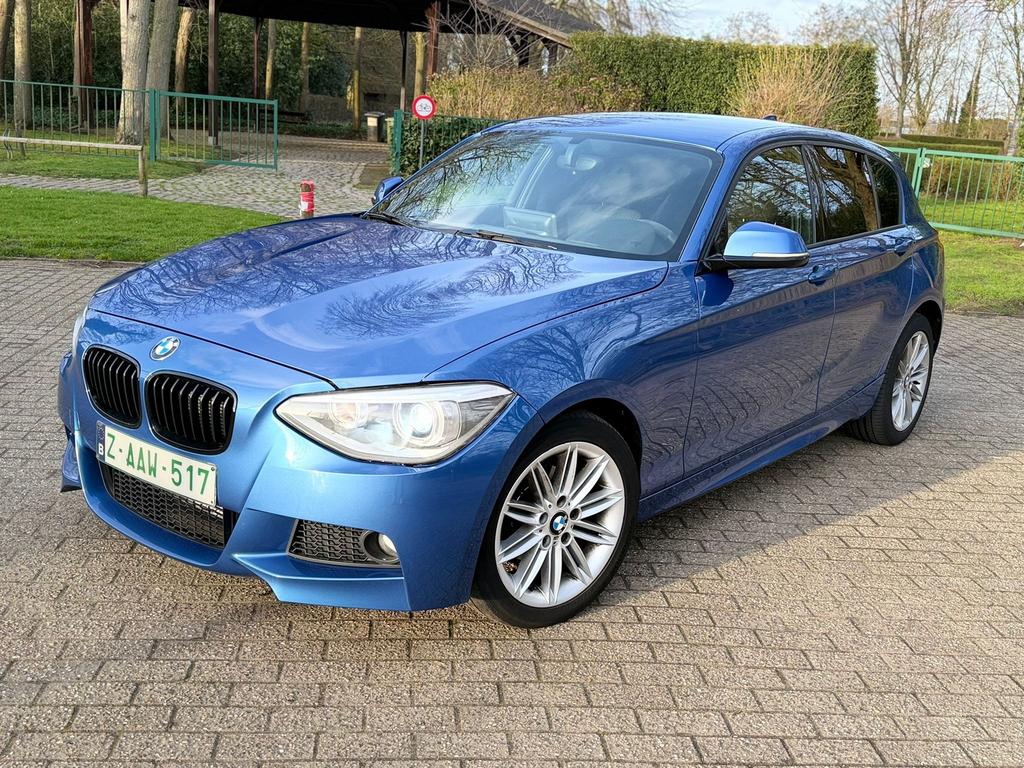 BMW 114i M-Pakket | 128.000 km | CarPlay | Xenon 12MGarantie, Auto's, Euro 5, Blauw, Bedrijf, 1400 cc
