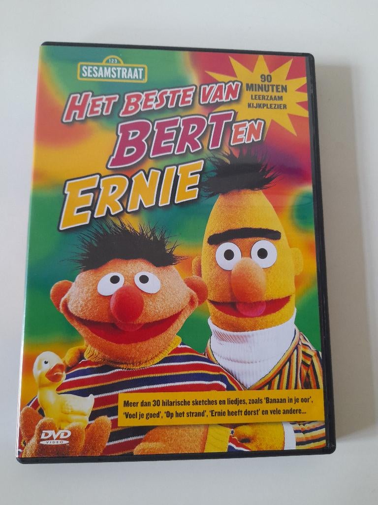 Dvd Sesamstraat - Het Beste van Bert en Ernie, Alle leeftijden, Ophalen of Verzenden, Zo goed als nieuw, Tv fictie