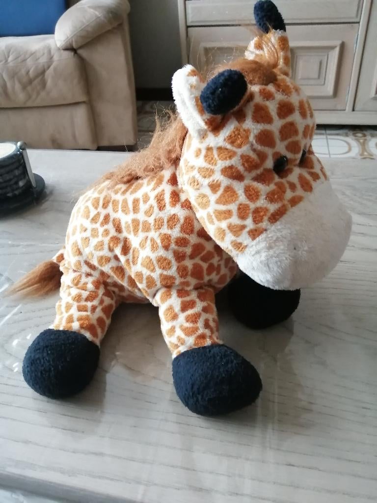 knuffel " giraf, ijsbeer, olifant en tijger, Ophalen of Verzenden, Zo goed als nieuw, Giraf, Wasbaar