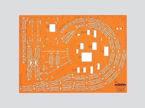 marklin 02415 railplan sjabloon voor C rails, Wisselstroom, Rails, Ophalen of Verzenden, Zo goed als nieuw