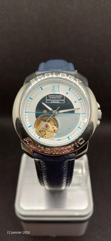 Montre automatique Benetton by Bulova – Open Heart, Handtassen en Accessoires, Horloges | Kinderen, Ophalen of Verzenden