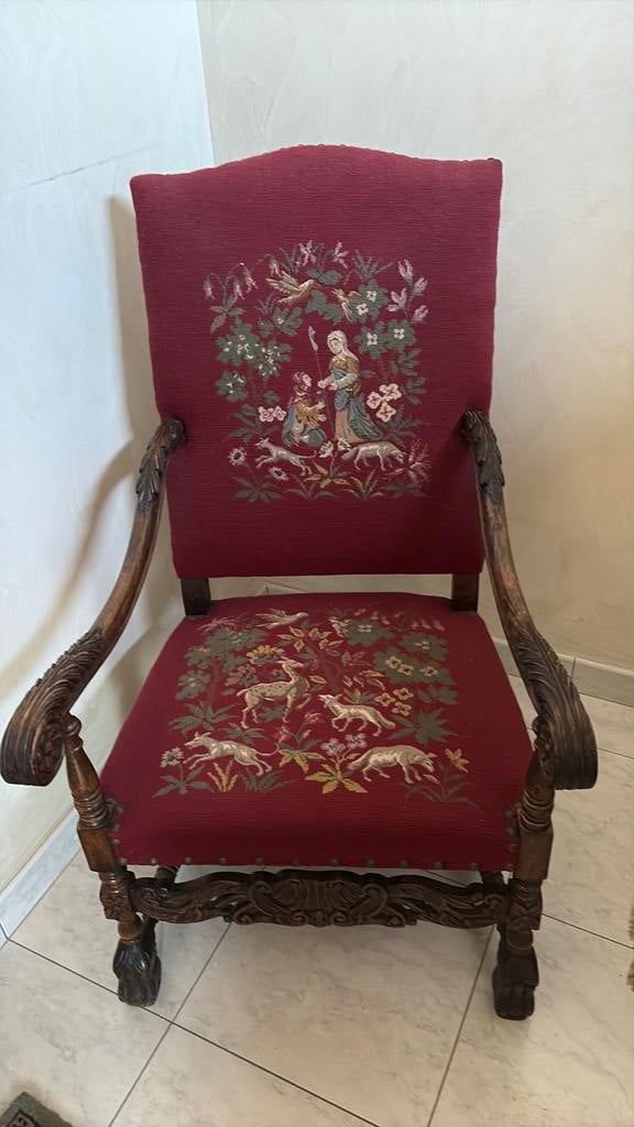 Handgestoken zetel, Ophalen