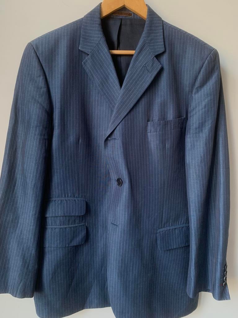 Veste Paul Smith à rayures fines  lin coton, bleu-gris rare, Enlèvement ou Envoi, Porté, Taille 52/54 (L), Bleu