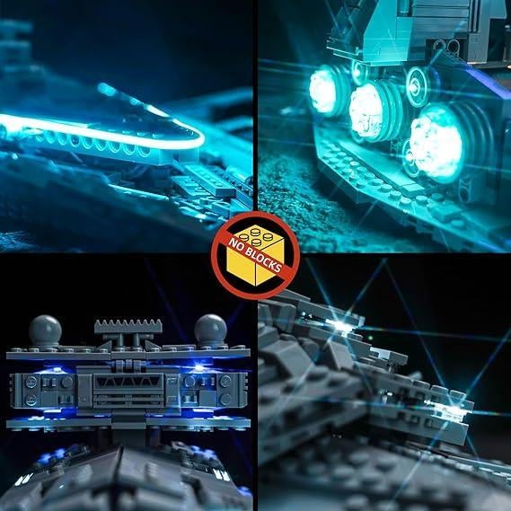 Kit d'éclairage LED pour Lego Imperial Star Destroyer, Neuf, -, Brickblink, Envoi