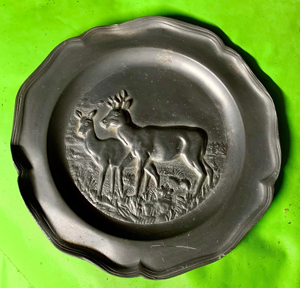 Assiette en etain, Enlèvement ou Envoi