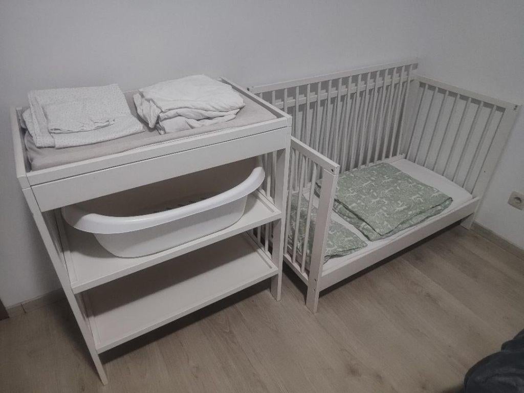 Meubles pour bébé IKEA, Maison & Meubles, Enlèvement, Utilisé, Une personne, Blanc