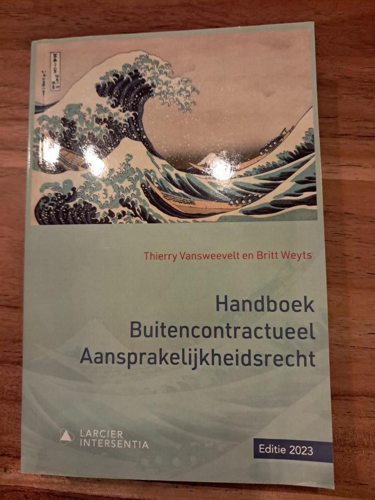 Handboek buitencontractueel aansprakelijkheidsrecht Studente, Ophalen of Verzenden, Nieuw