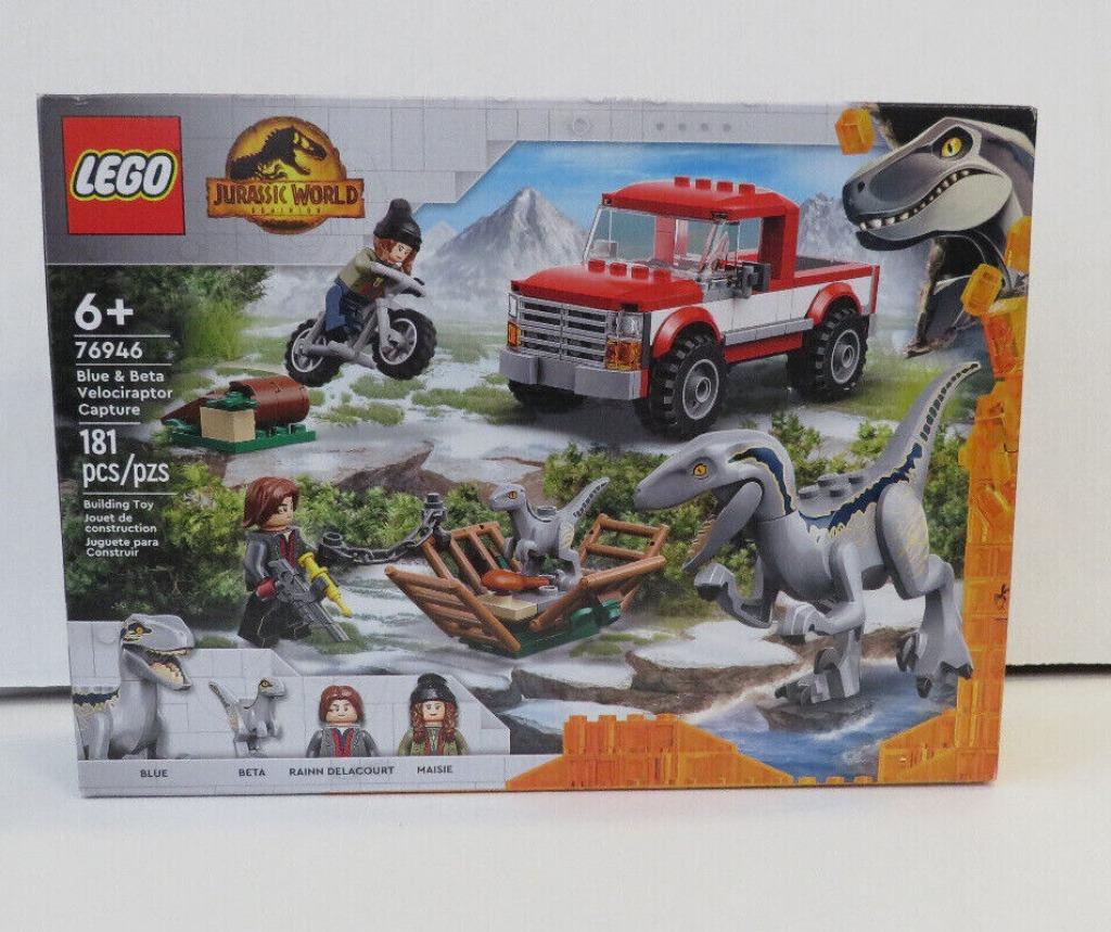 Lego 76946 LEGO Jurassic World Blue & Beta Velociraptor Capt, Ophalen of Verzenden, Nieuw, Complete set, Lego