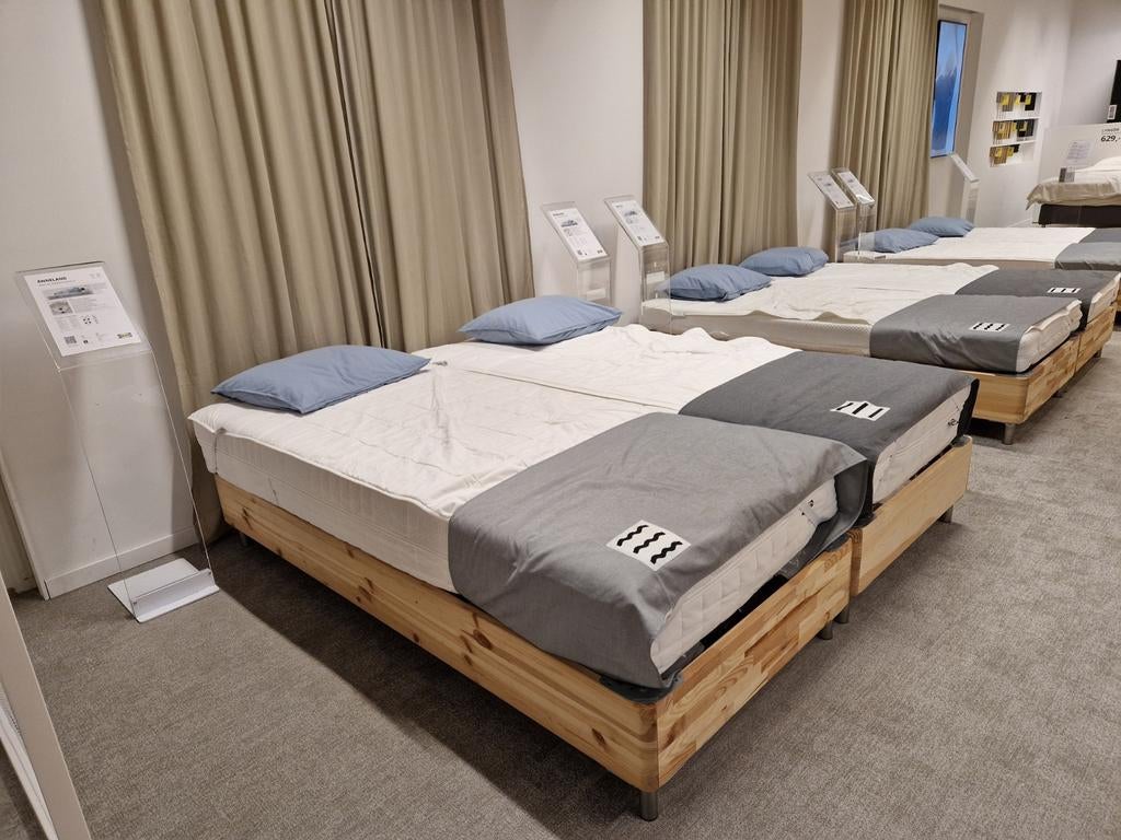 Anneland Matras 90x200 2 keer plus topper 180x200 zgan, Ophalen, 90 cm, Tweepersoons, Zo goed als nieuw