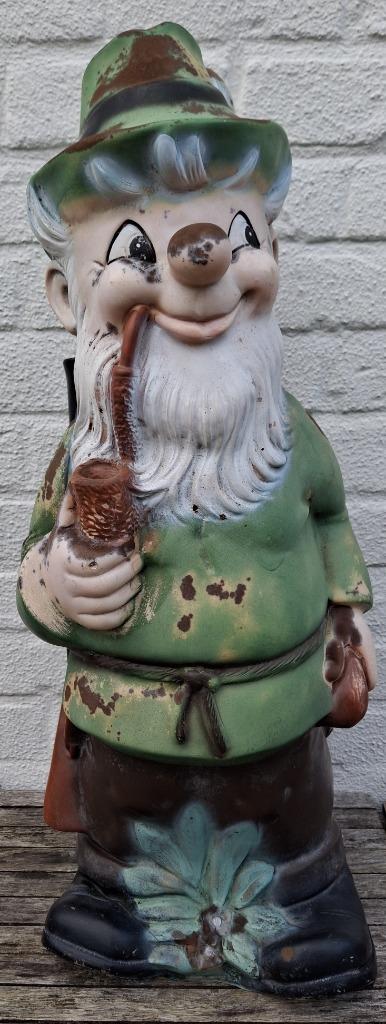 Grand nain de jardin vintage - Allemagne de l'Ouest, Jardin & Terrasse, Statues de jardin, Nain de jardin, Synthétique, Enlèvement ou Envoi