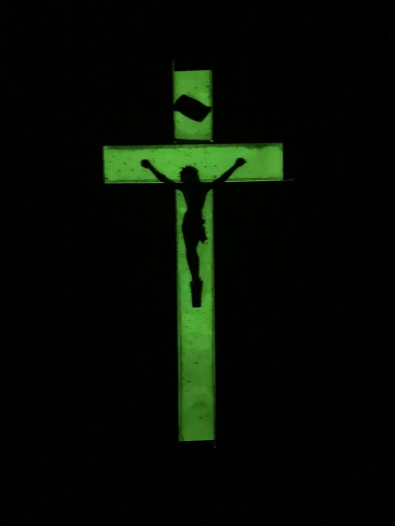 Crucifix lumineux, Collections, Enlèvement ou Envoi, Utilisé