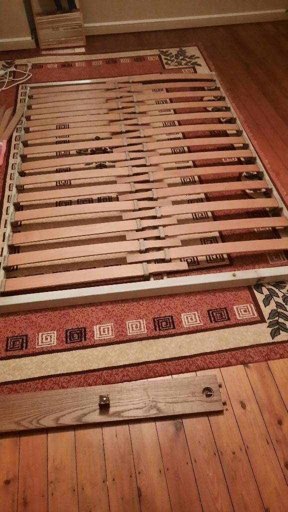 lit 140 x 200 cm, Queen size, 140 cm, Brun, Enlèvement