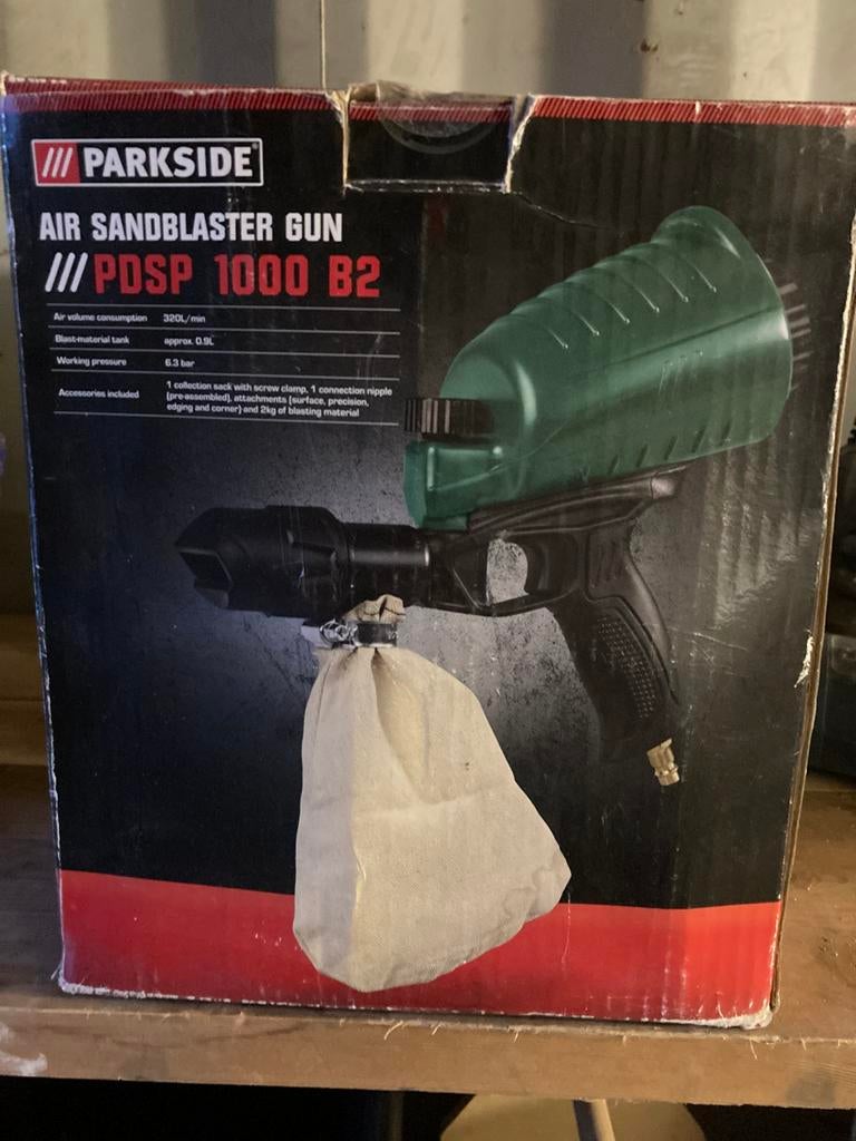 Zandstralen, Ophalen, Zo goed als nieuw