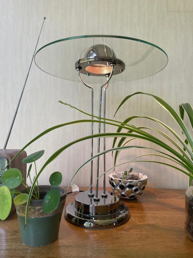 Lampe de table massive modèle UFO de style Space Age, Maison & Meubles, Lampes | Lampes de table, Enlèvement, Utilisé, Verre, Moins de 50 cm