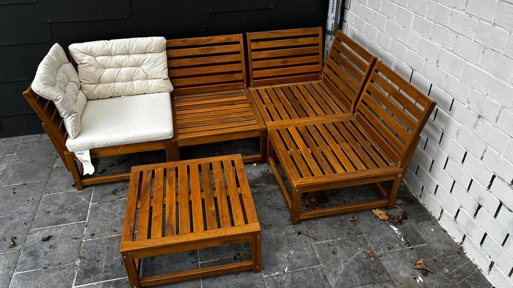 Nieuw. Ikea tuinset, Tuin en Terras, Ophalen, Bank, Nieuw, 8 zitplaatsen