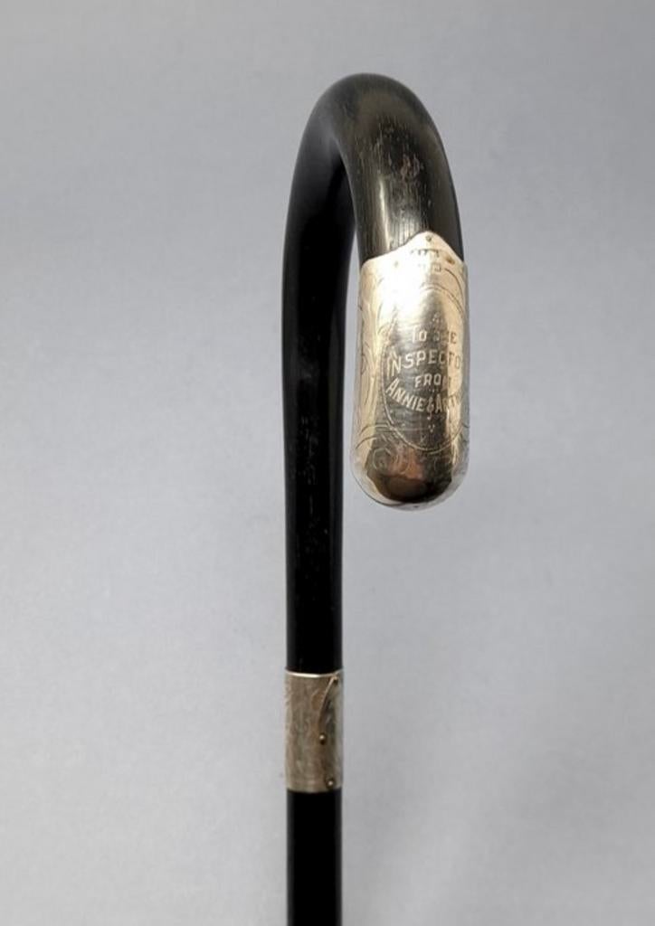 Antieke zeldzame Engelse wandelstok Henry Perkins & Sons, Verzamelen, Speldjes, Pins en Buttons, Zo goed als nieuw, Ophalen of Verzenden