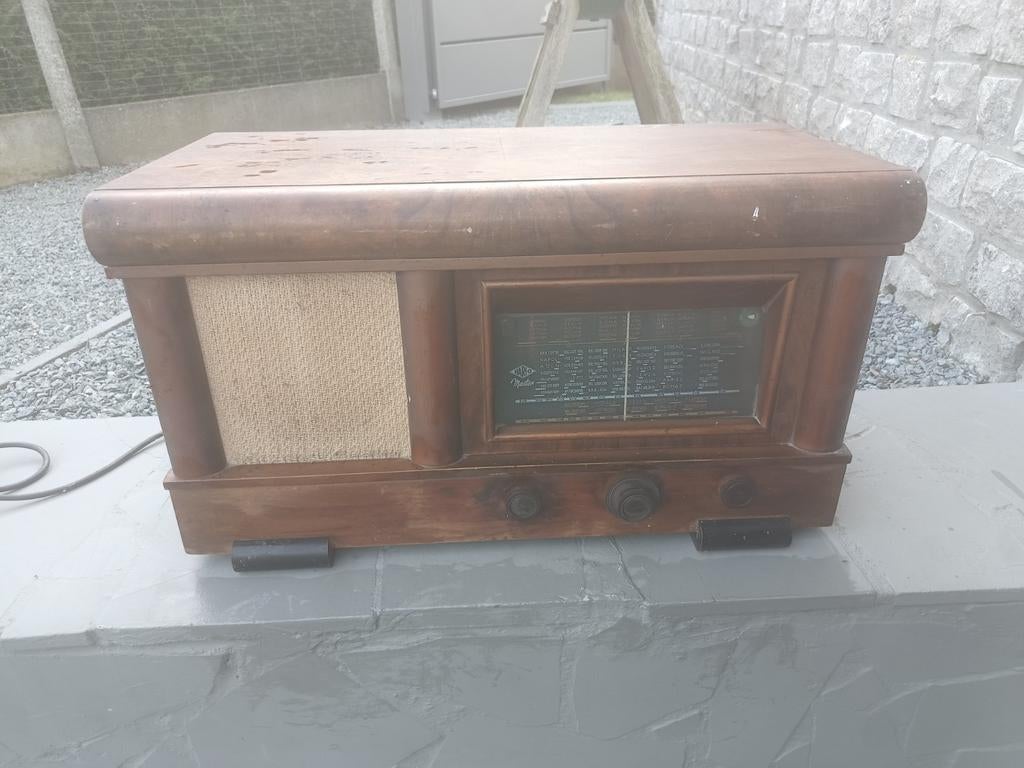 Oude retro radio, Antiek en Kunst, Ophalen
