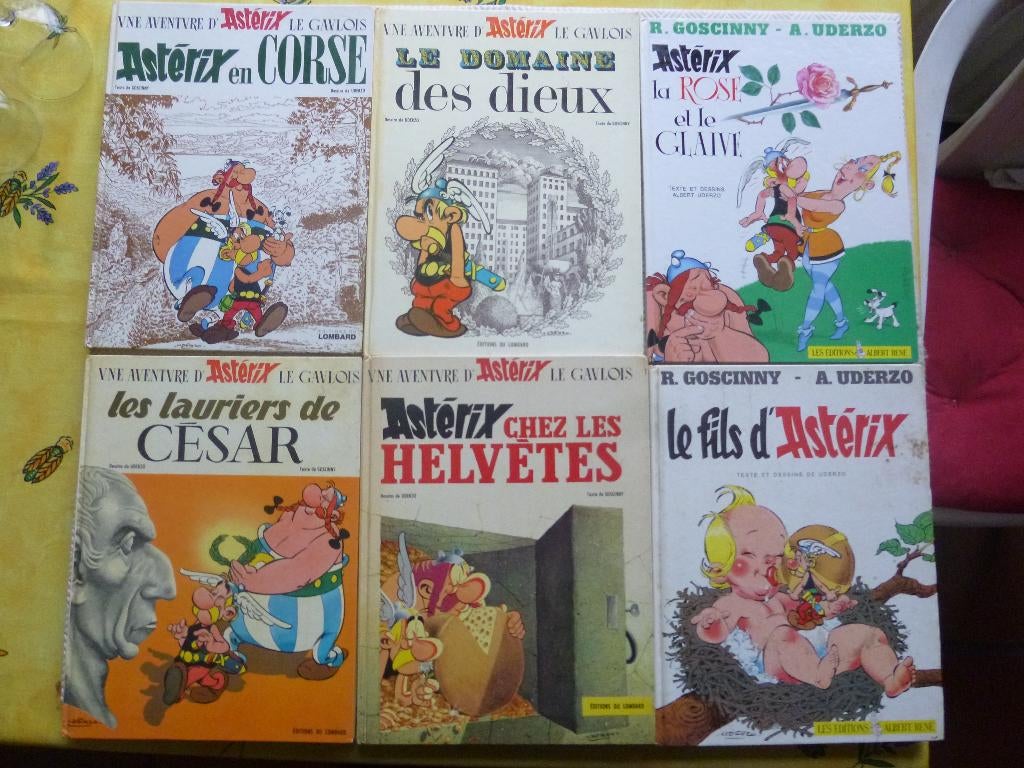 6 BD ASTERIX LE GAULOIS, Plusieurs BD, Enlèvement, Utilisé, Goscinny & Uderzo