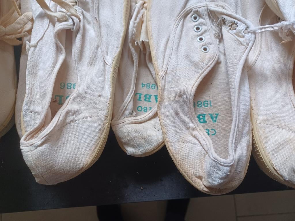 chaussures gymnastiques de l' arméé belge., Enlèvement ou Envoi, Comme neuf, Chaussons de gymnastique