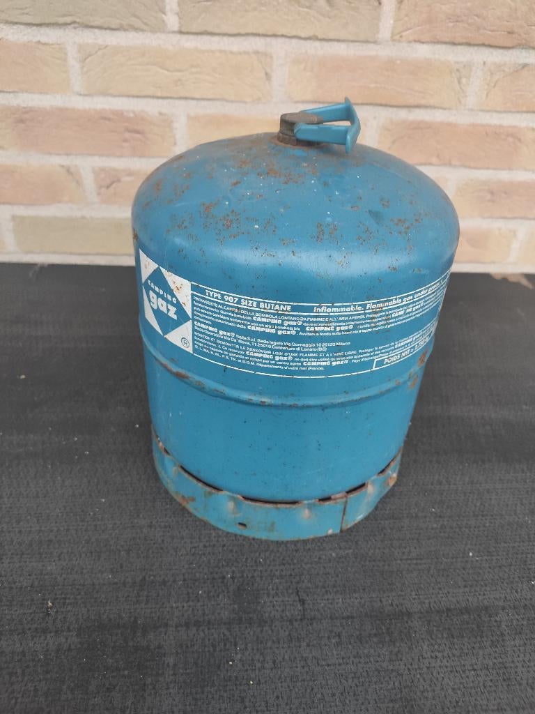 Campingaz fles, type 907, leeg, Caravans en Kamperen, Kampeeraccessoires, Ophalen, Gebruikt