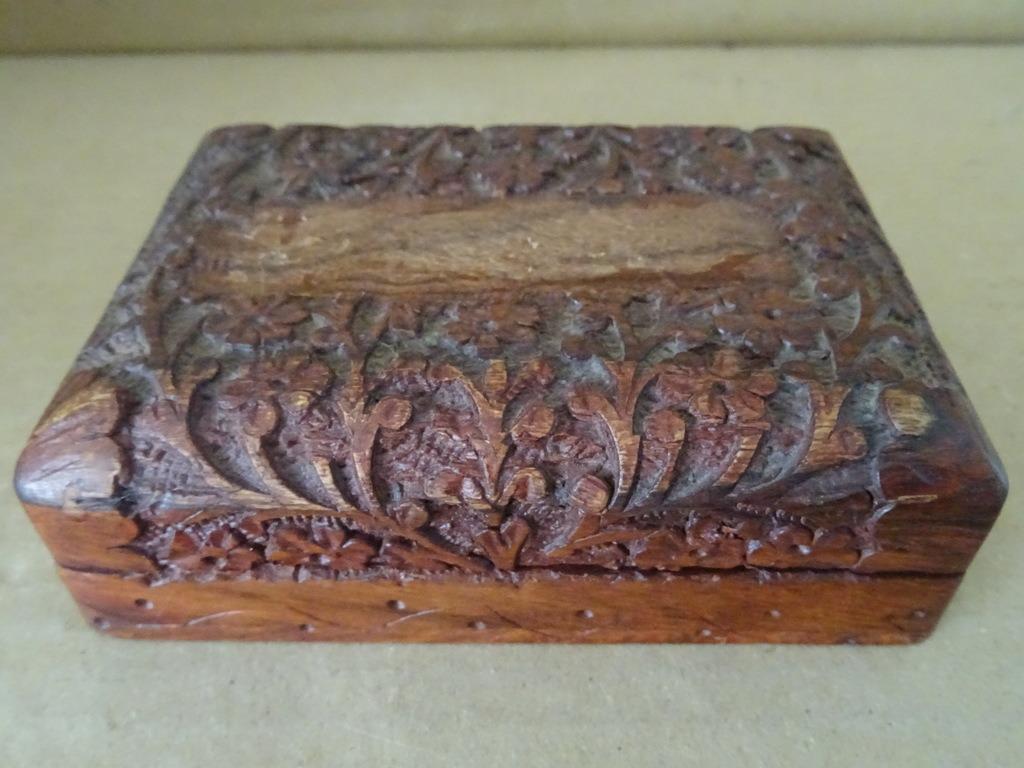 Juwelenkistje houten juwelenkistje houtsnijwerk Als nieuw, Ophalen of Verzenden