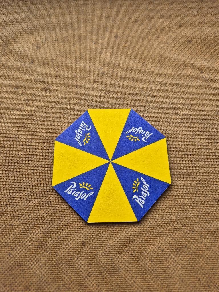 Sous bock Parasol (modèle 8), Collections, Marques de bière, Enlèvement ou Envoi, Utilisé, Sous-bock, Autres marques