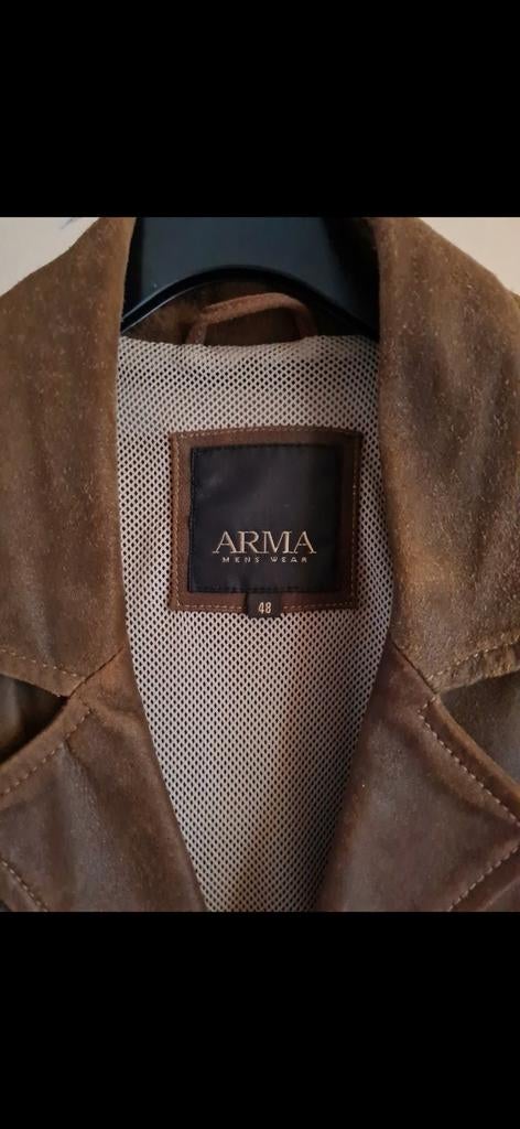 Arma lederen jas. Maat 48 Slechts 2x gedragen!, Ophalen of Verzenden, Zo goed als nieuw, Maat 48/50 (M)