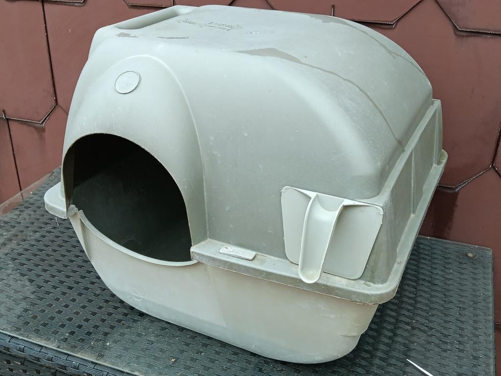 Zelfreinigende kattenbak, Dieren en Toebehoren, Kattenbakken, Ophalen, Zelfreinigend, Gebruikt, Open