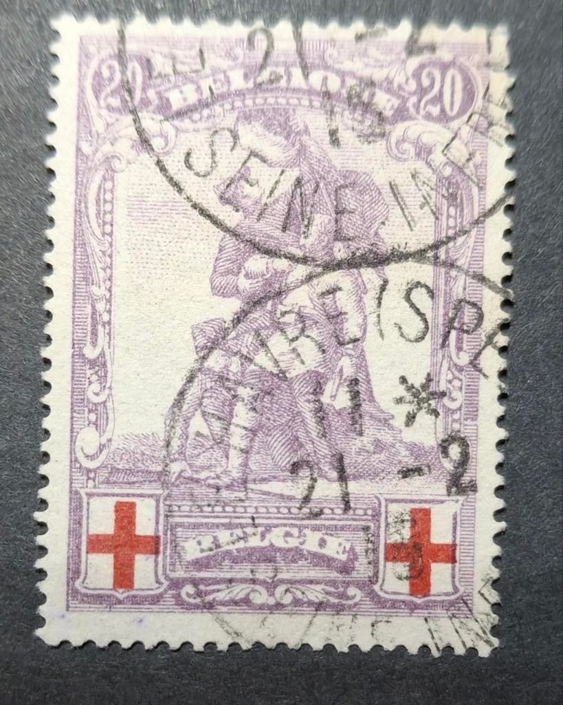 Nr 128-v3   (variëteit)
OBP 75 euro, Postzegels en Munten, Ophalen of Verzenden, Gestempeld