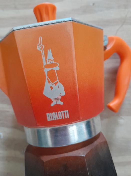 Bialetti orange vintage, Enlèvement ou Envoi, Utilisé, Inox, Autres types