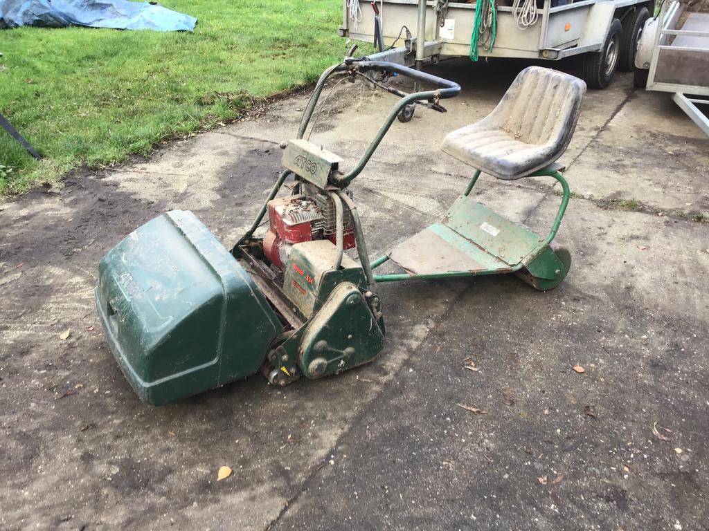 Atco kooimaaier 70cm, Jardin & Terrasse, Tondeuses à gazon, Tondeuses à gazon à essence, Utilisé, Bac de ramassage, Enlèvement