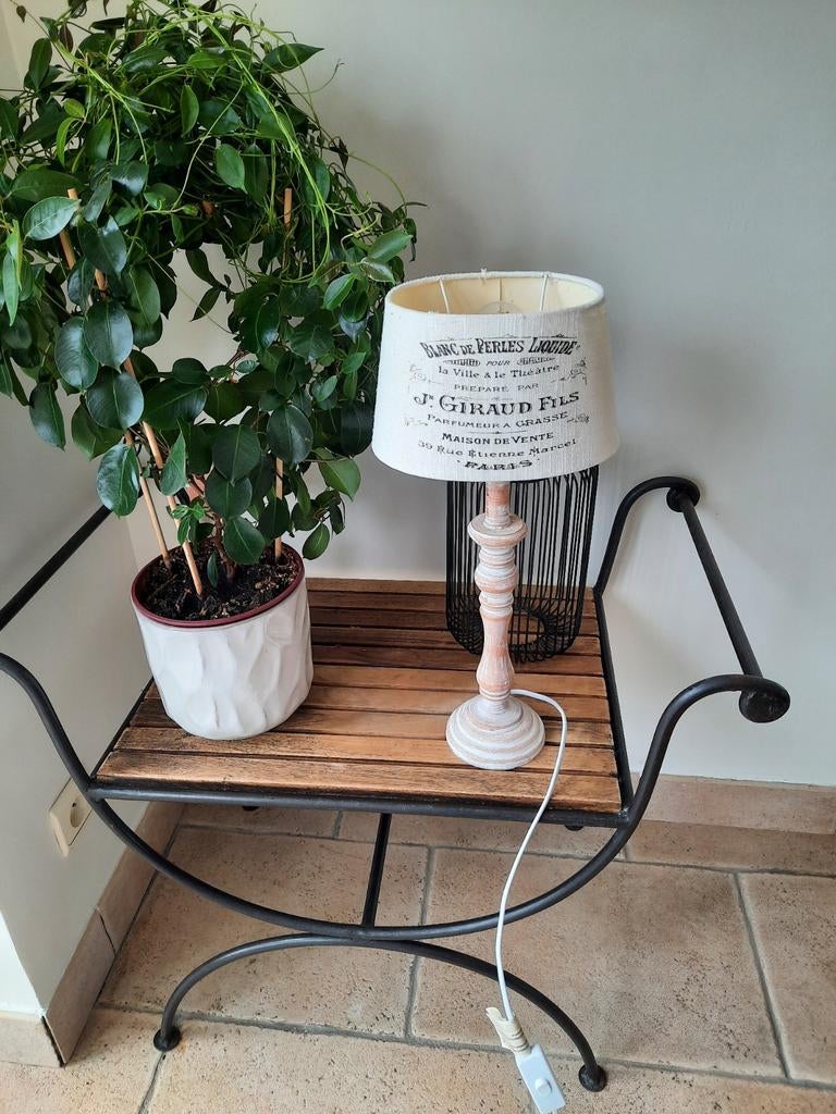 Lampe de table, Maison & Meubles, Enlèvement, Utilisé, Bois