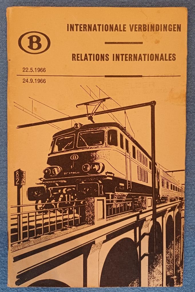 Indicateur  SNCB 1966, Collections, Envoi, Utilisé, Train, Livre ou Revue