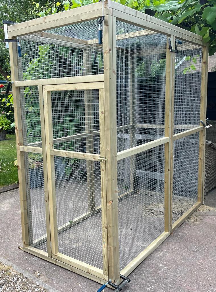 Geimpregneerd houten volieres, ook maatwerk!, Dieren en Toebehoren, Ophalen of Verzenden, Nieuw, Hout, Volière